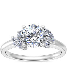 J'adore Le Jardin Diamond Engagement Ring in 18k White Gold (1/5 ct. tw.)